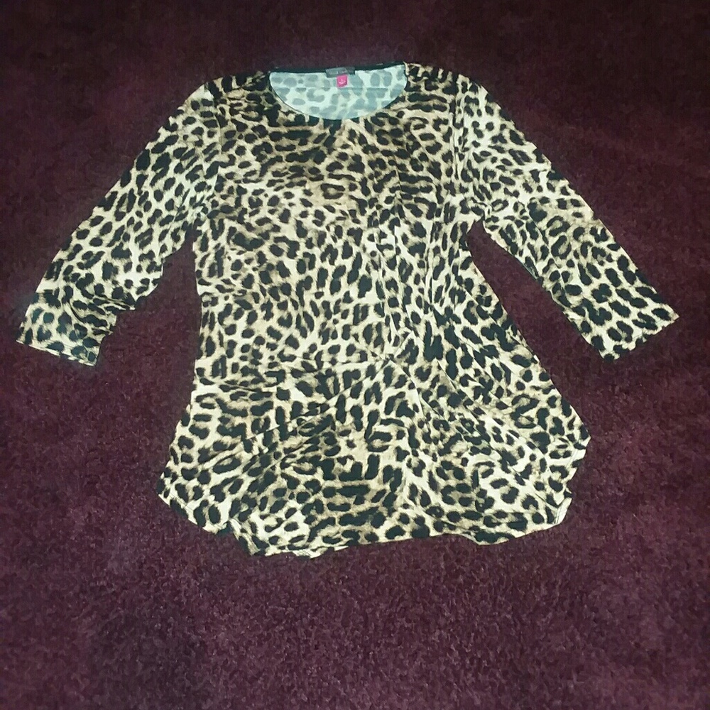 Vince Camuto Pleated Asymmetrical blouse